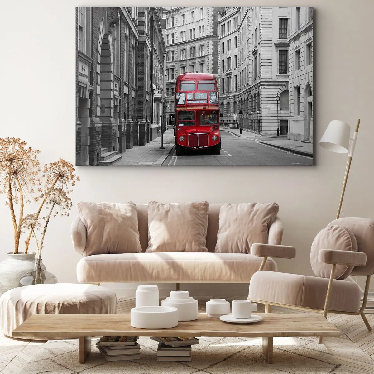 Quadro em tela - A vida quotidiana não deve ser cinzenta - 120x80 cm