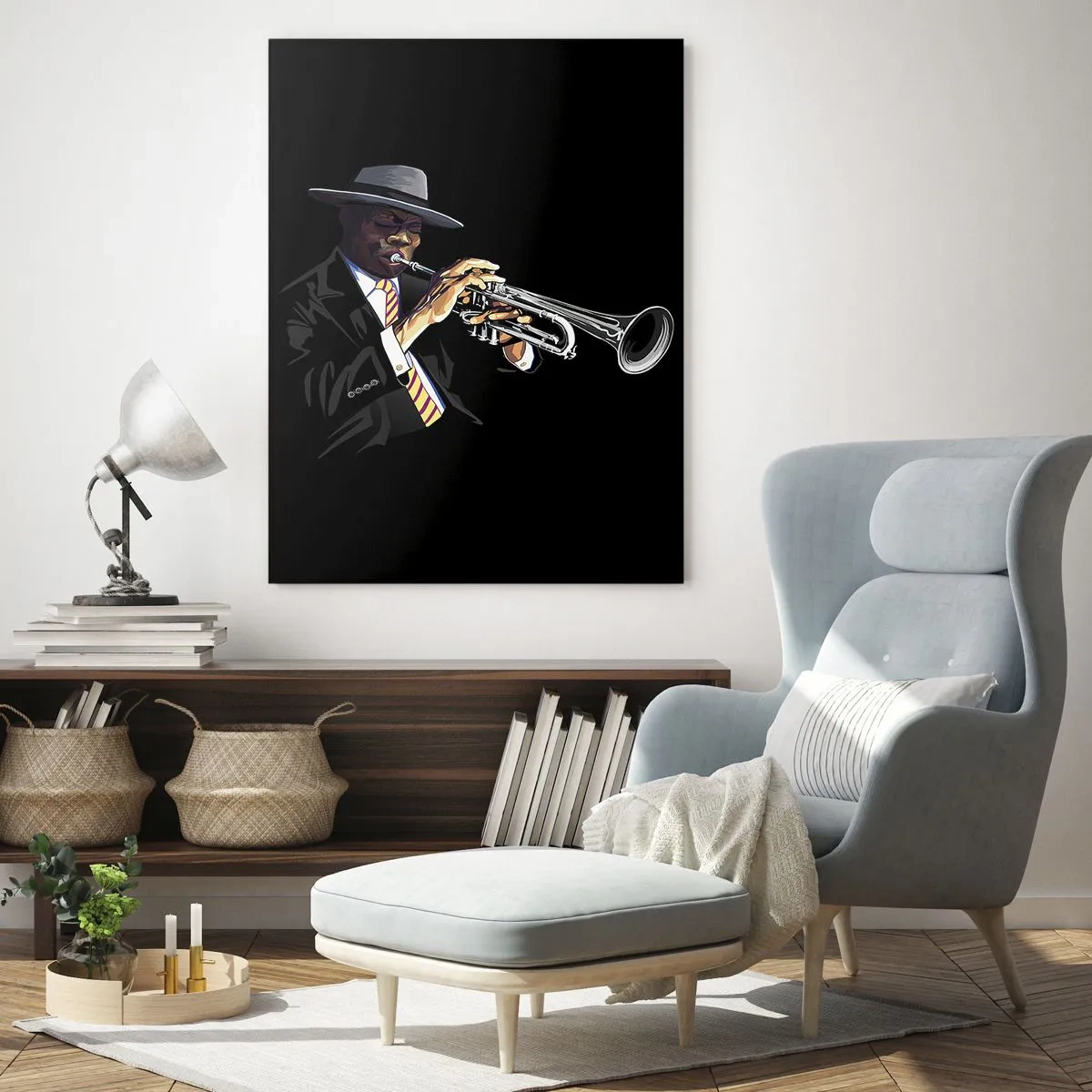 Quadro em vidro - Charme da velha escola - 70x100 cm