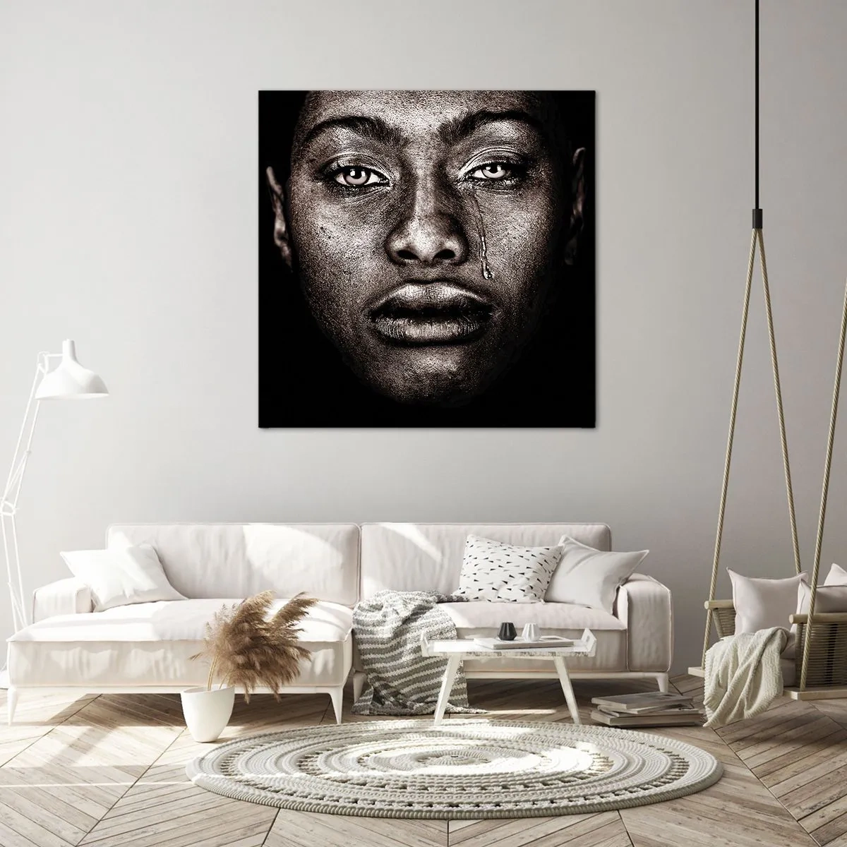 Quadro em tela - Uma lágrima - 60x60 cm