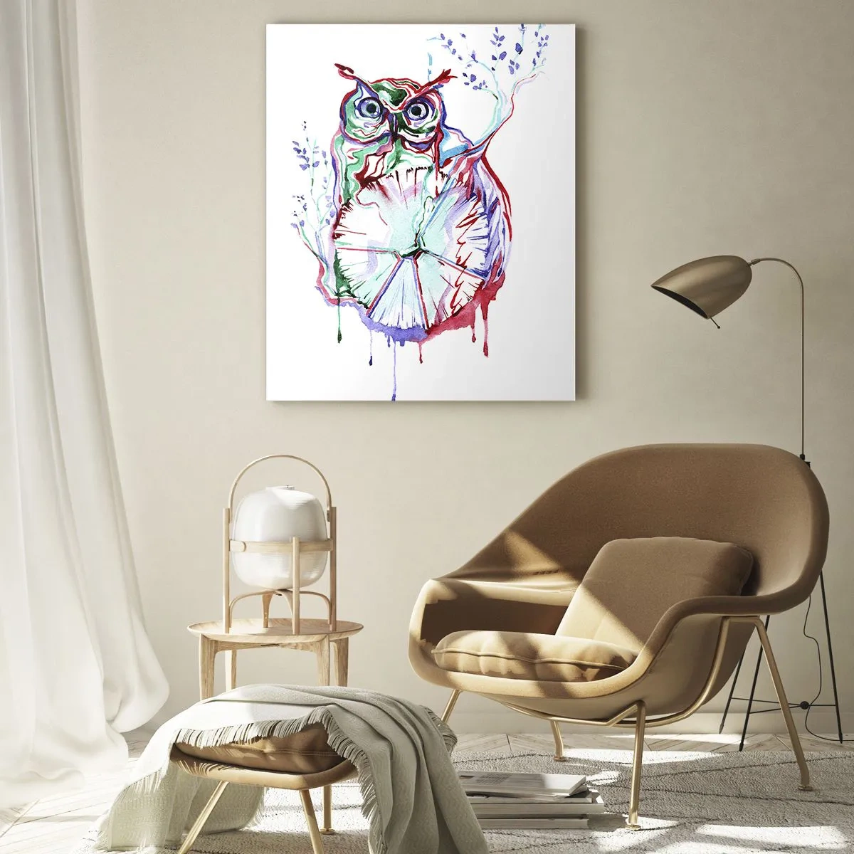 Quadro em vidro - Sábio por natureza - 80x120 cm