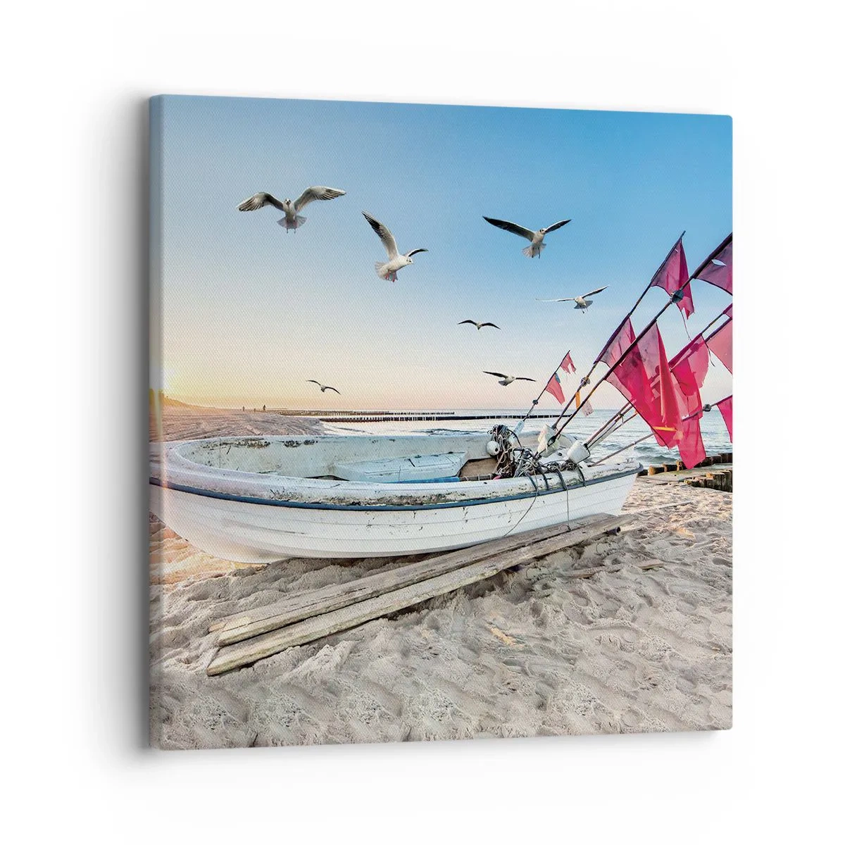 Quadro em tela - Um merecido descanso - 30x30 cm