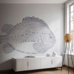 Papel de Parede Autocolante Deluxe Sticker - Para o álbum do naturalista - Peixe, Marítimo, oceano - 150x105 cm