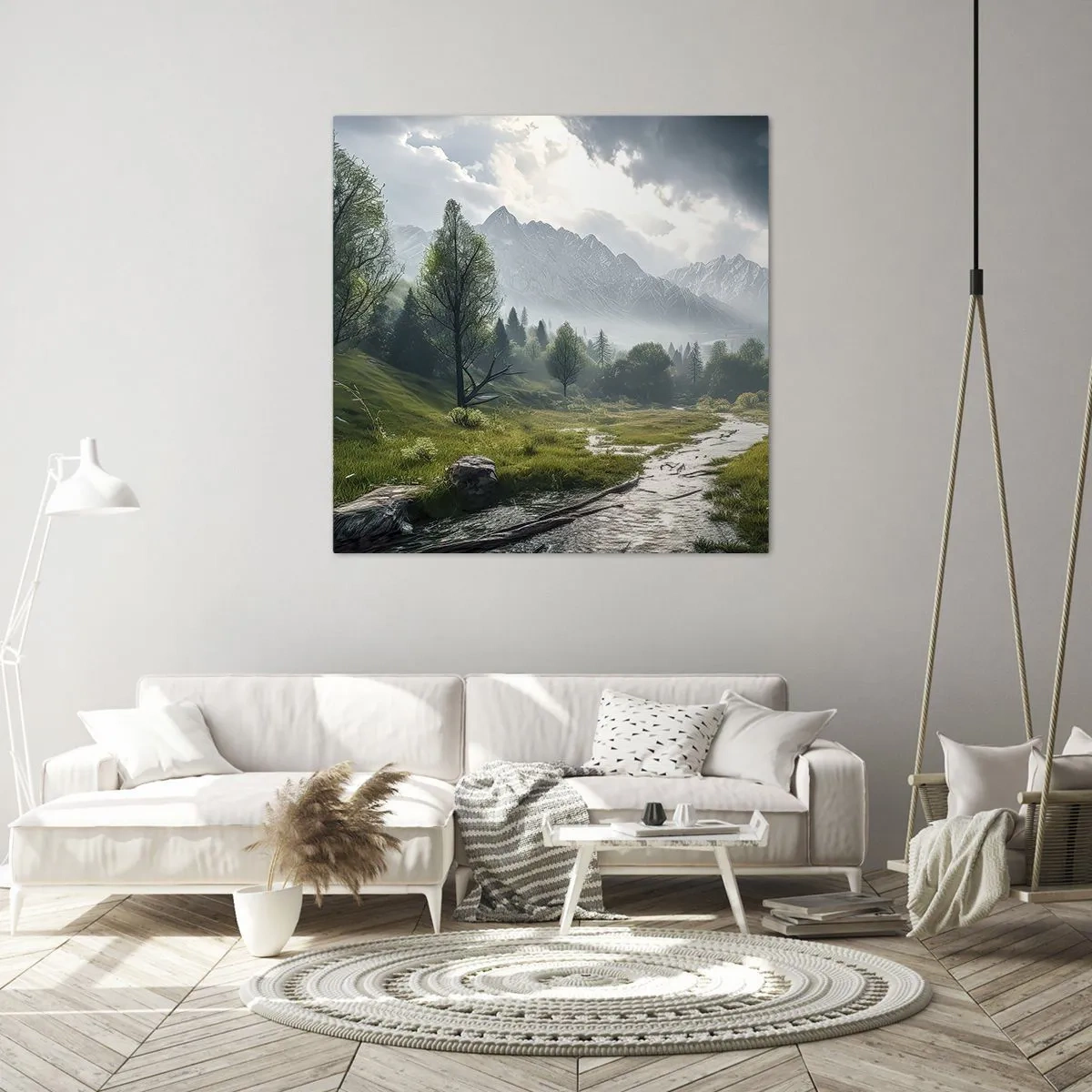 Quadro em tela - Ida e volta - 60x60 cm