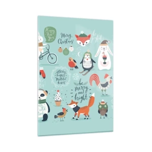 Quadro em vidro - Que seja sempre Natal! - 50x70 cm