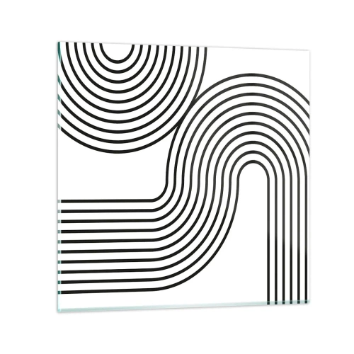 Quadro em vidro - Na curva - 60x60 cm