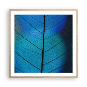 Pôster com moldura de carvalho claro - Construção complexa - 60x60 cm