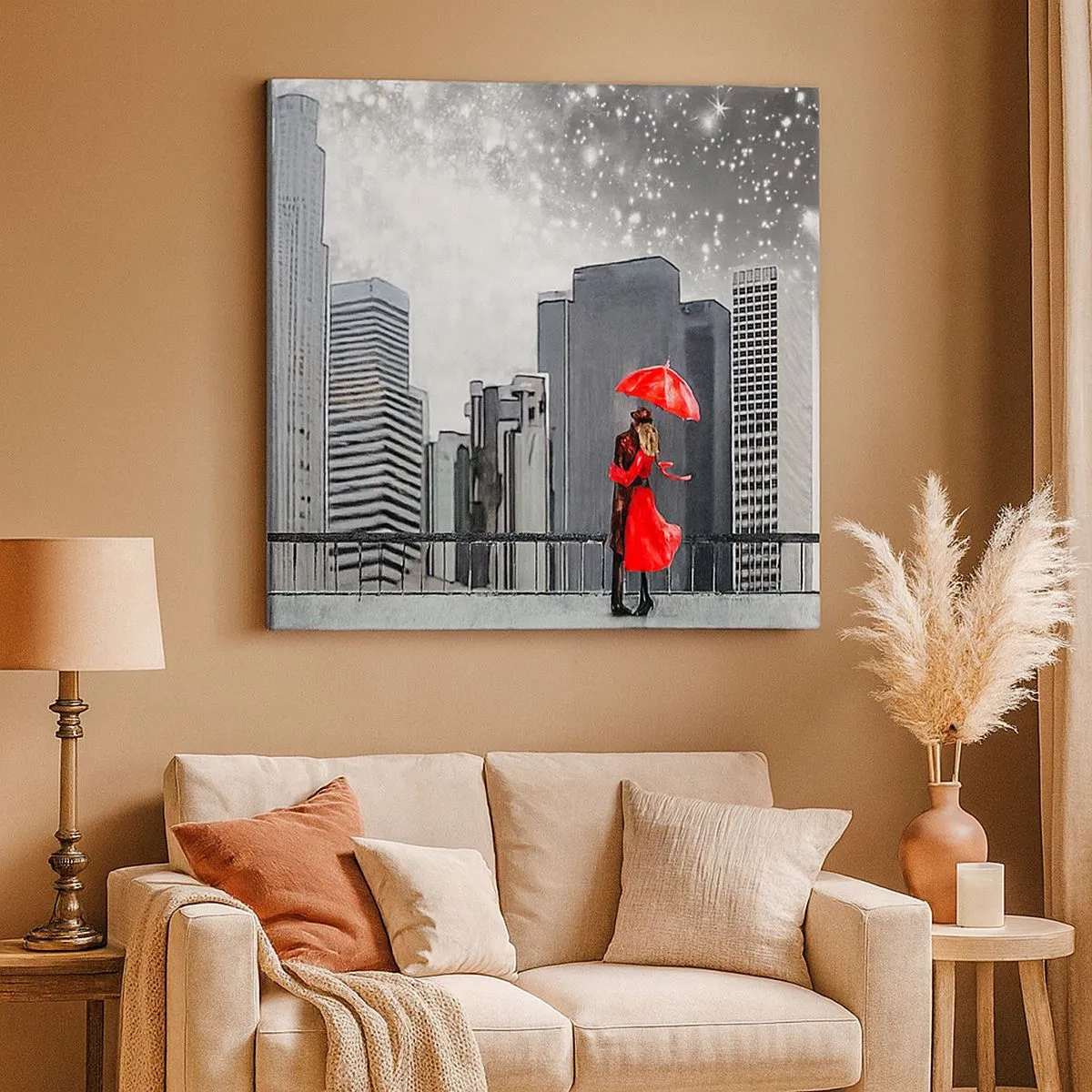 Quadro em tela - O homem não é pedra - 30x30 cm