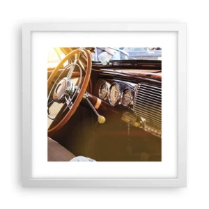 Pôster em moldura branca - Um sopro de luxo do passado - 30x30 cm