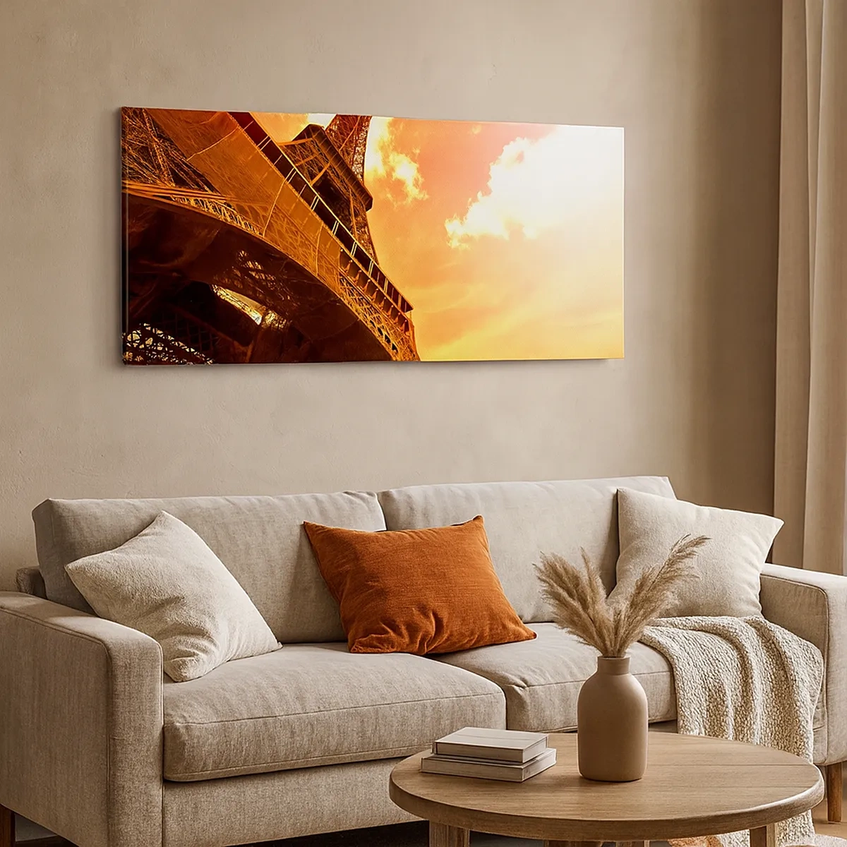 Quadro em tela - Monumental, dourada pelo sol - 30x30 cm