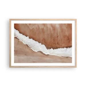 Pôster com moldura de carvalho claro - Nas cores da terra - 70x50 cm