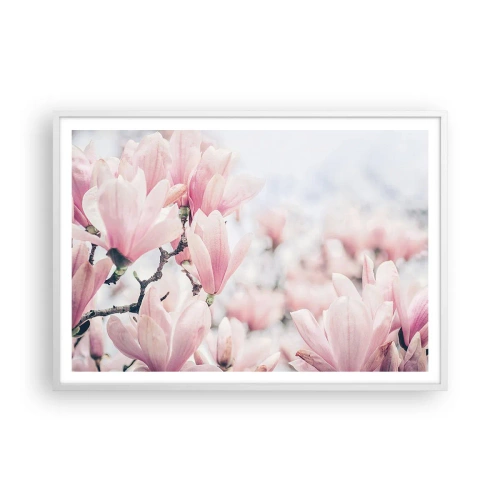 Pôster em moldura branca - O ideal da subtileza - 100x70 cm