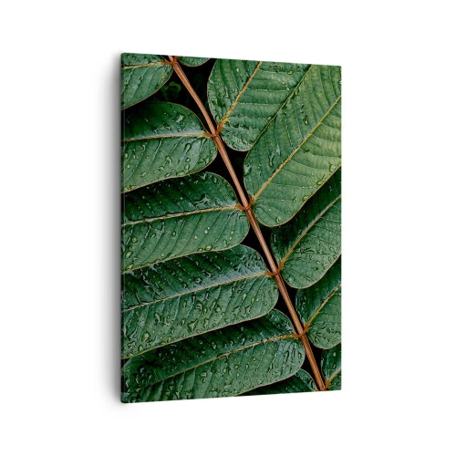 Quadro em tela - Num ritmo verde - 50x70 cm