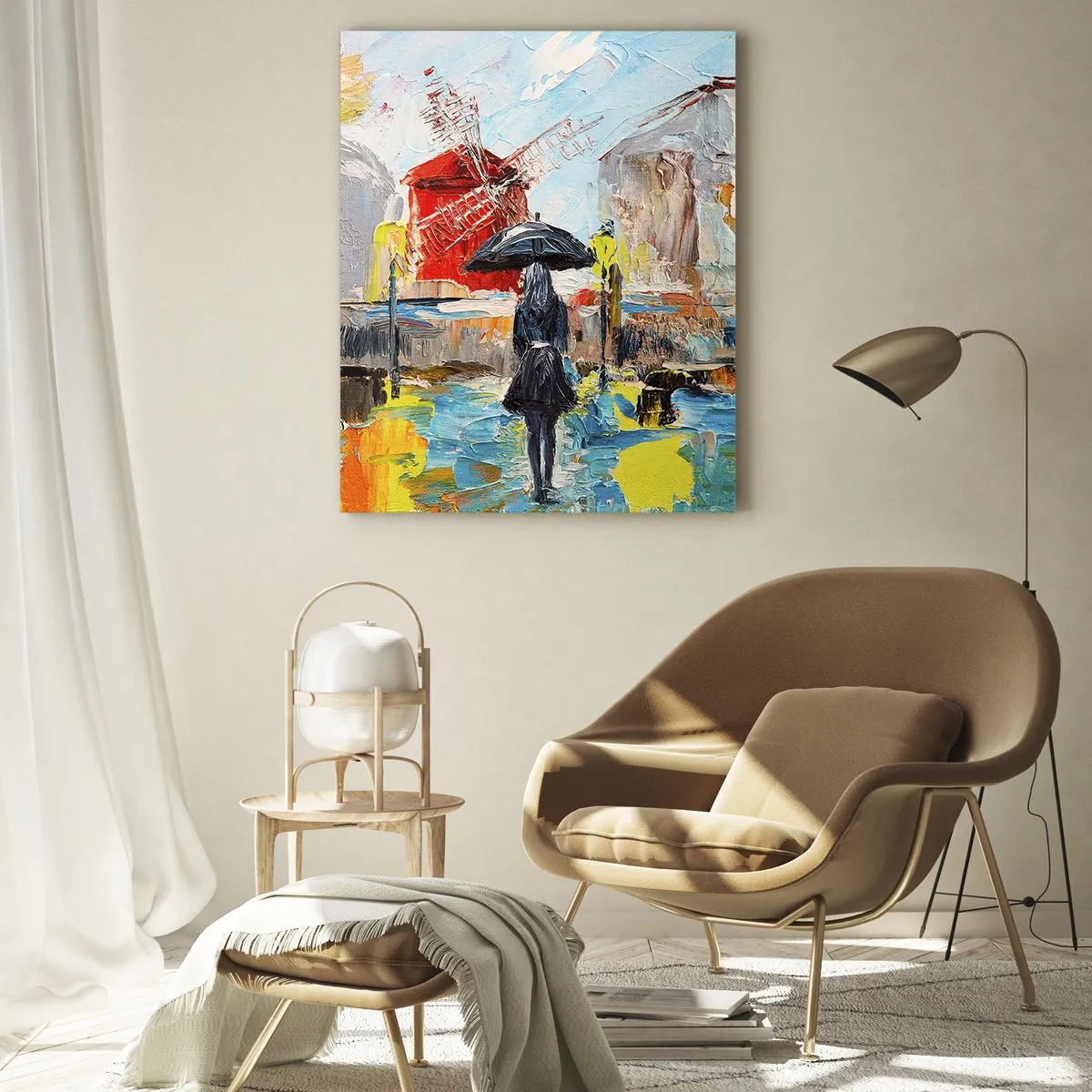Quadro em vidro - Lendas parisienses - 70x100 cm