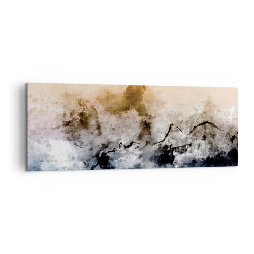 Quadro em tela - Imersos no tumulto do nevoeiro - 140x50 cm
