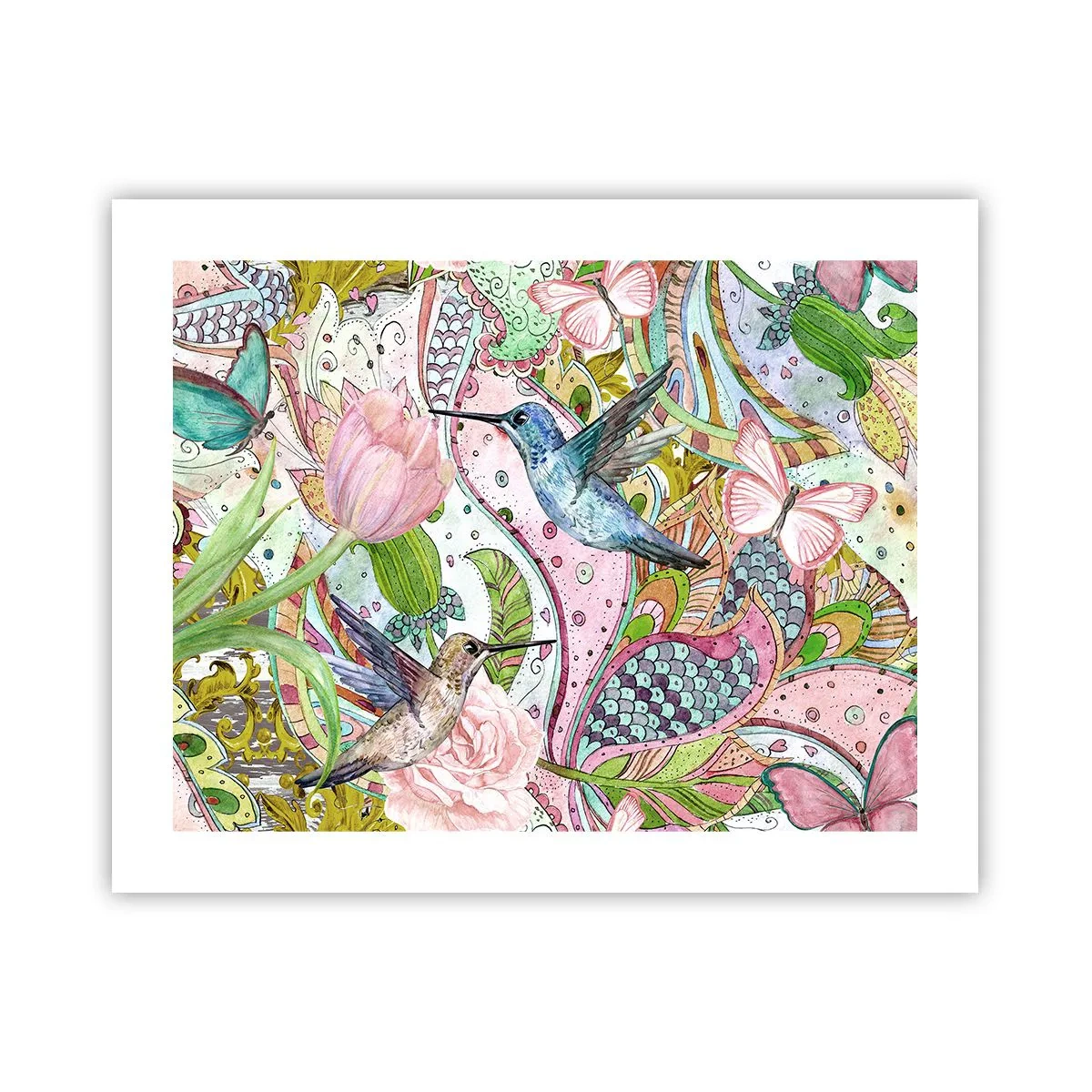 Pôster - Emaranhados em trepadeiras - 50x40 cm