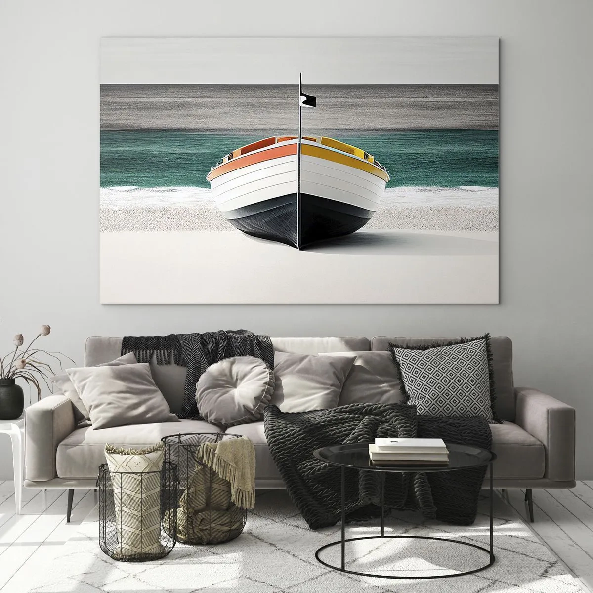 Quadro em vidro - No seu lugar - 70x50 cm