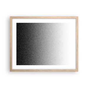 Pôster com moldura de carvalho claro - Em direção à luz - 50x40 cm