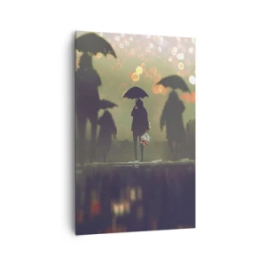 Quadro em tela - Da perspectiva de uma gota de chuva - 80x120 cm