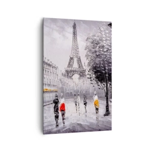Quadro em tela - Passeio em Paris - 80x120 cm
