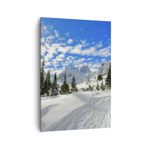 Quadro em tela - Na neve e ao sol - 70x100 cm