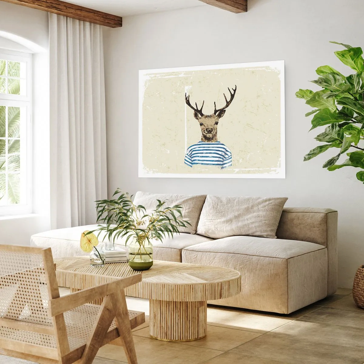 Pôster - Porque eu gosto de camisas listradas! - 100x70 cm