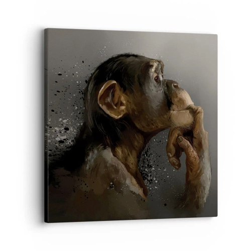 Quadro em tela - Certamente um pensador - 30x30 cm