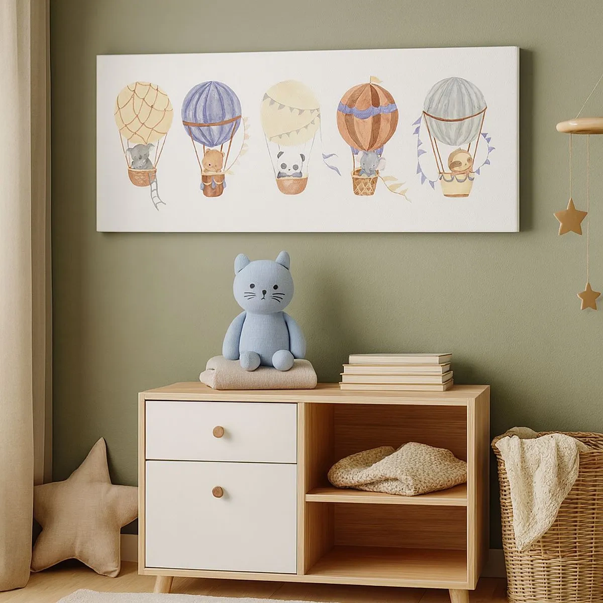 Quadro em tela - Amigos em movimento - 100x40 cm