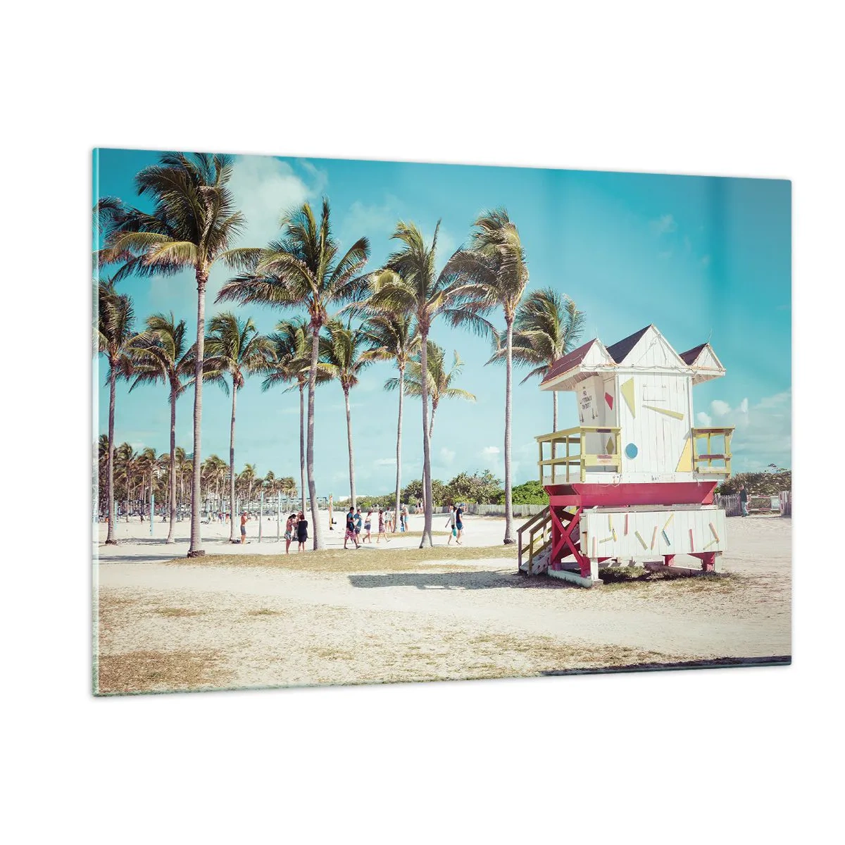 Quadro em vidro - Um belo dia pela frente - 120x80 cm