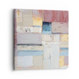 Quadro em tela - A paz da geometria - 30x30 cm