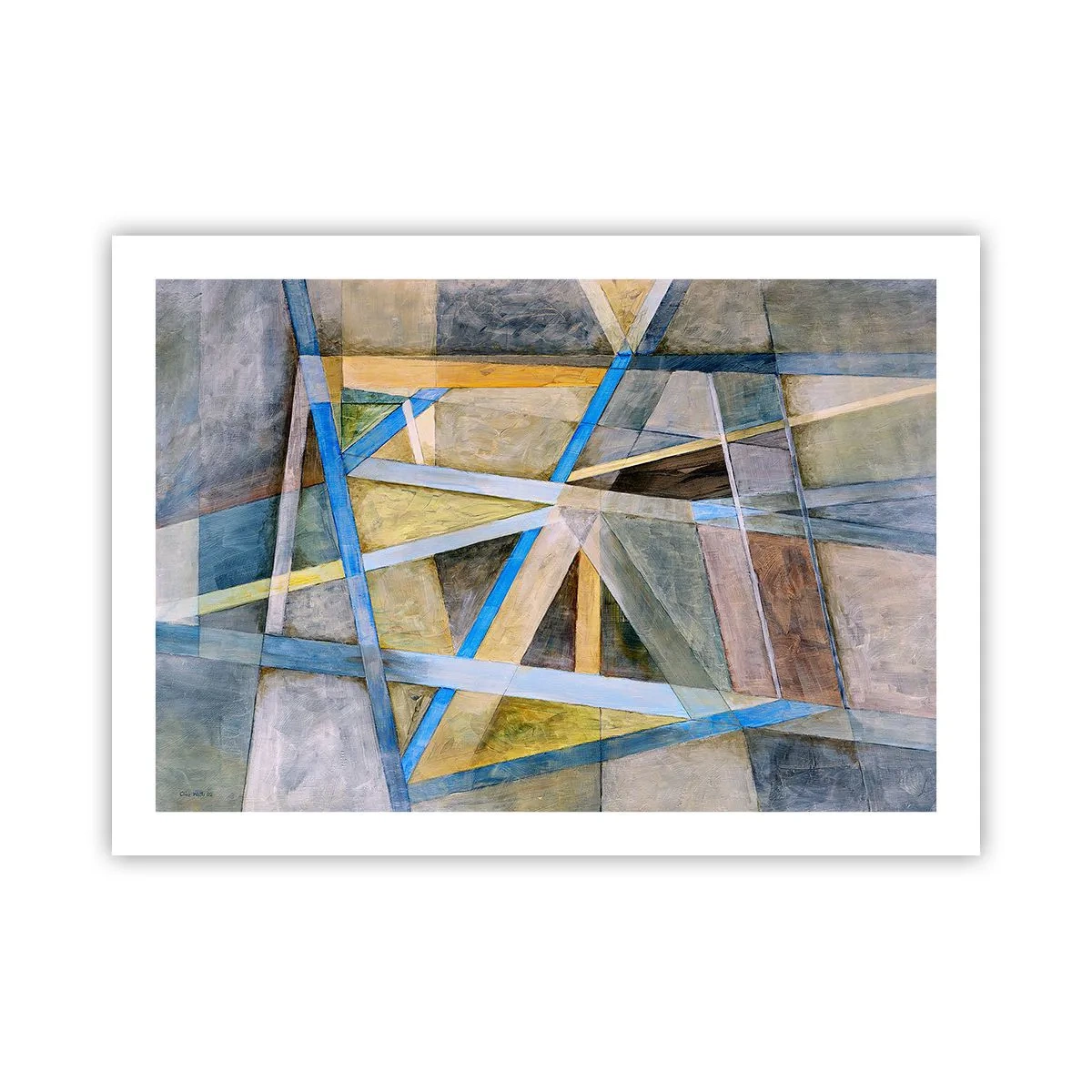 Pôster - Em linha reta ou na diagonal? - 70x50 cm
