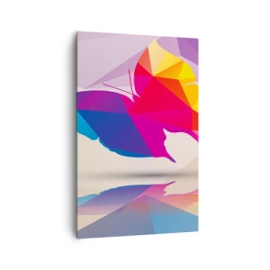 Quadro em tela - Arco-íris borboleta - 80x120 cm