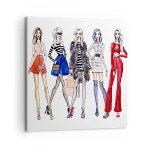 Quadro em tela - Every week Fashion Week - 50x50 cm