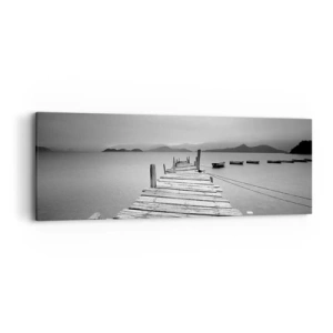 Quadro em tela - Além das montanhas, além dos mares - 90x30 cm