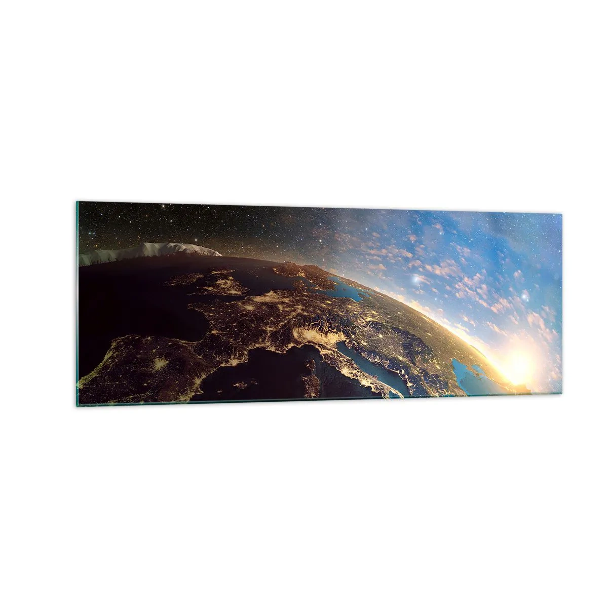 Quadro em vidro - Vamos olhar para nós mesmos à distância - 140x50 cm