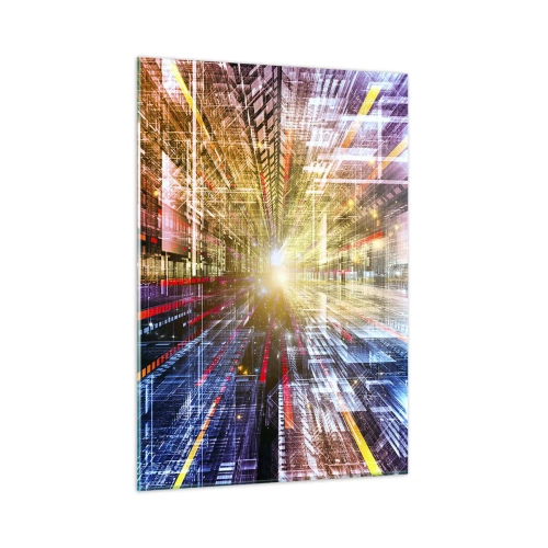 Quadro em vidro - Corredor de luz - 50x70 cm