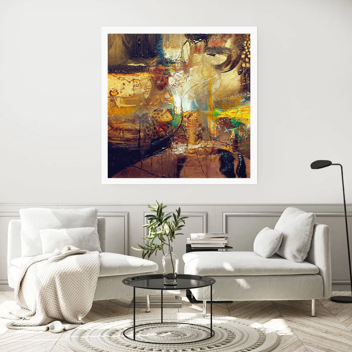 Pôster - Frio, mais quente, quente - 60x60 cm