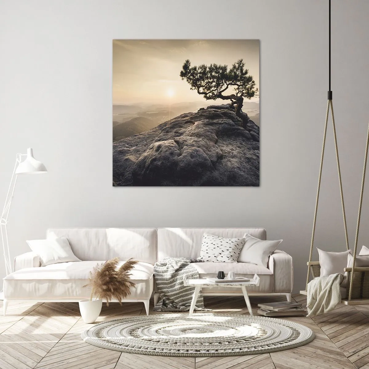 Quadro em tela - A vida ganha sempre - 40x40 cm