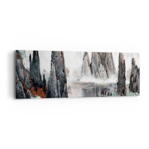Quadro em tela - Poderosos guardiões  - 90x30 cm