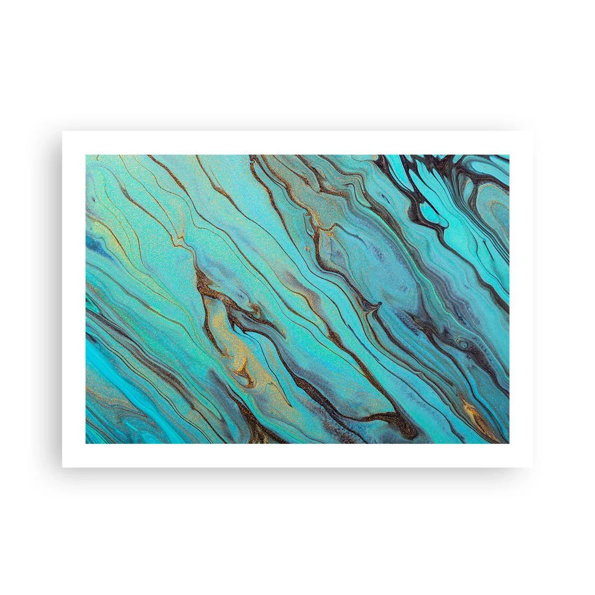 Pôster - Maré Turquesa - 70x50 cm