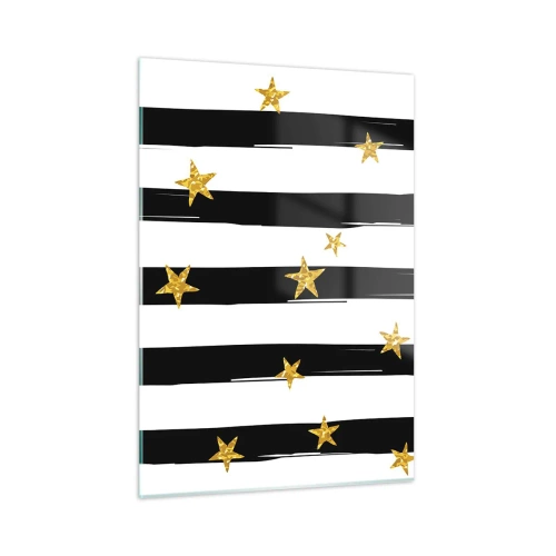 Quadro em vidro - Todos nós nascemos sob uma estrela da sorte - 50x70 cm