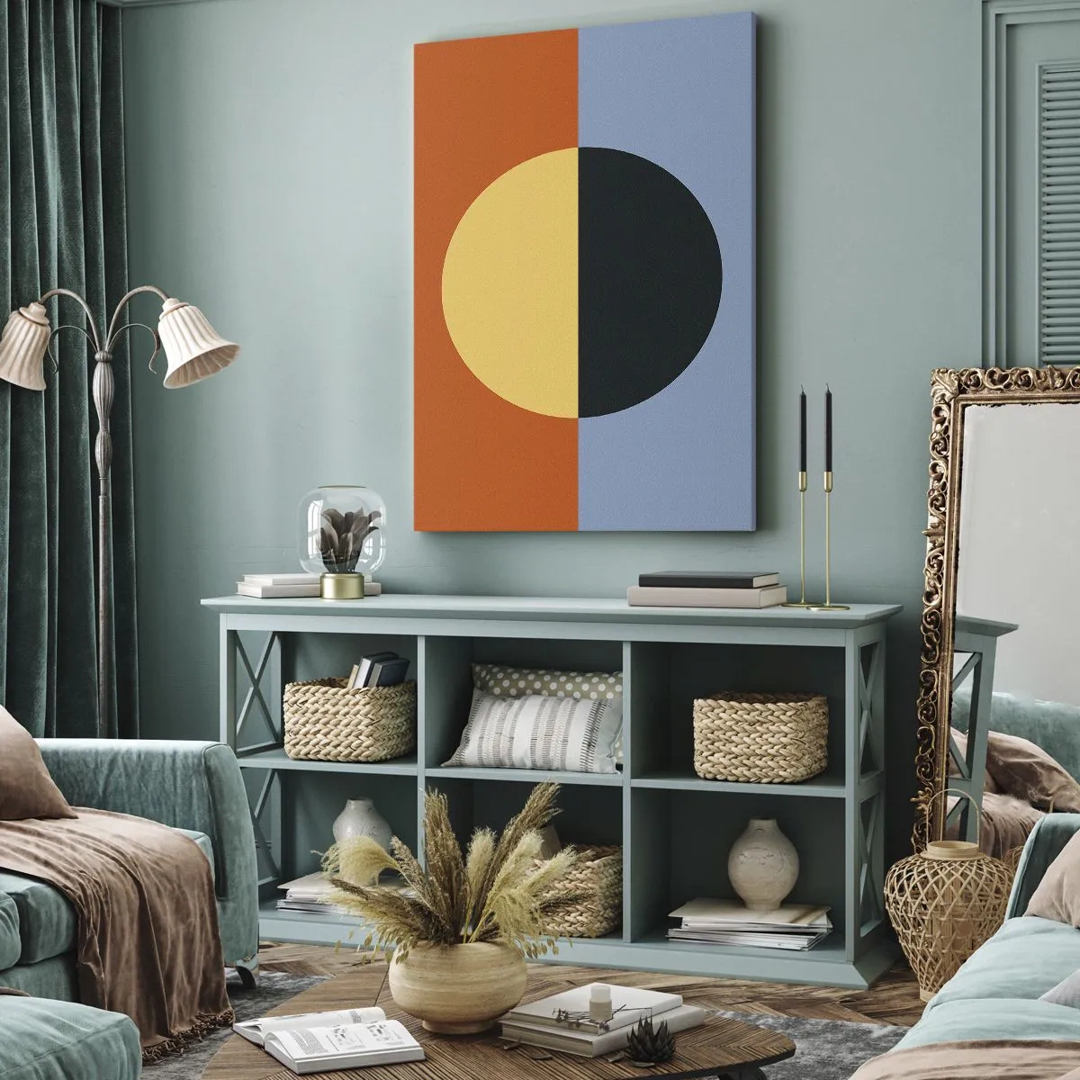 Quadro em tela - Composição do calor e do frio - 70x100 cm