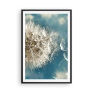 Pôster com moldura preta - Respiração de um anjo - 61x91 cm