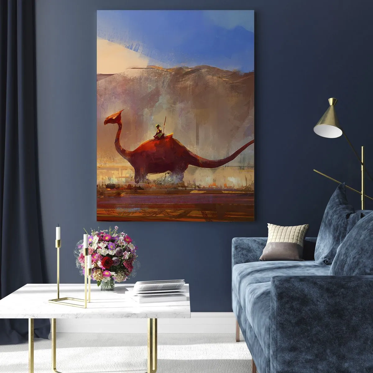 Quadro em vidro - Se não estivessem extintos - 80x120 cm