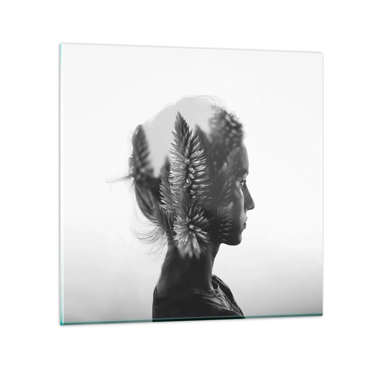 Quadro em vidro - A senhora do pinhal - 70x70 cm