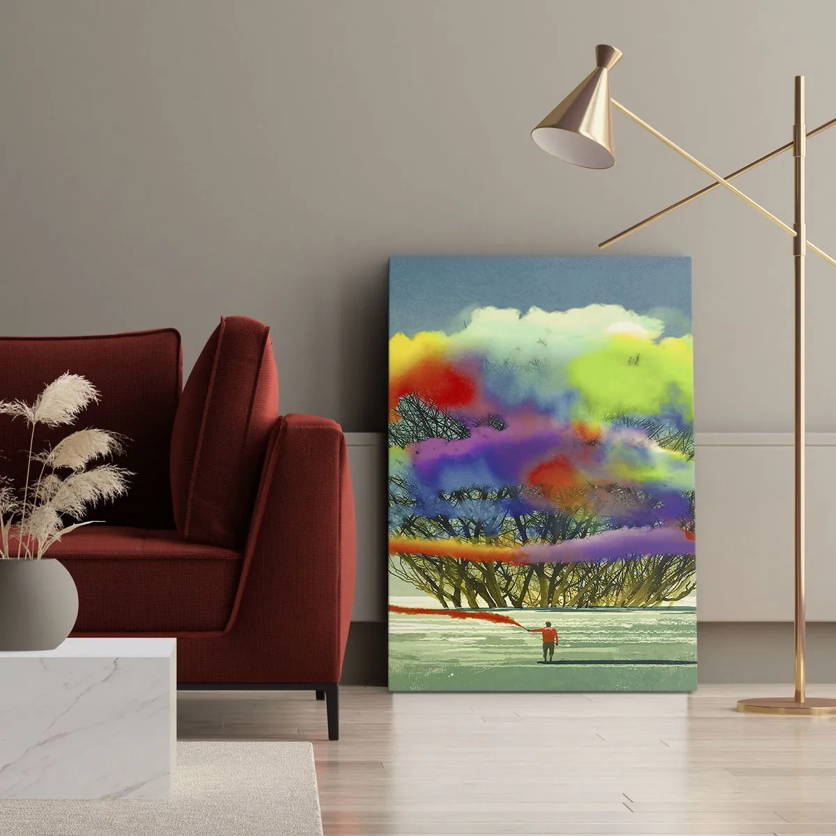 Quadro em tela - Dar vida a este mundo - 70x100 cm