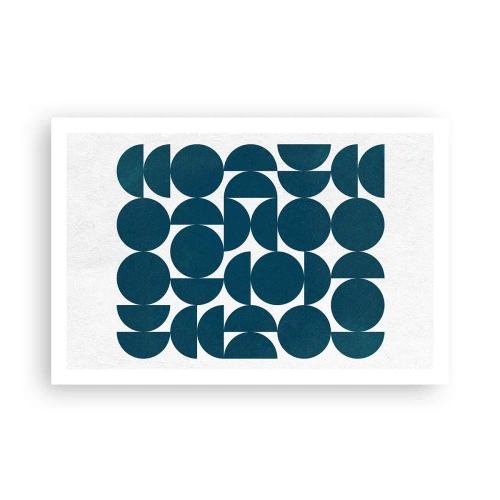 Pôster - Círculos e semicírculos - 91x61 cm