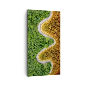 Quadro em tela - Fronteiras e descobertas - 55x100 cm