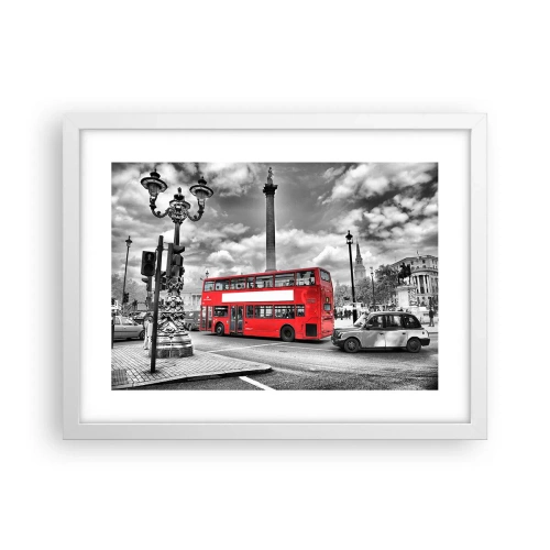 Pôster em moldura branca - A verdadeira corrente sanguínea da cidade - 40x30 cm