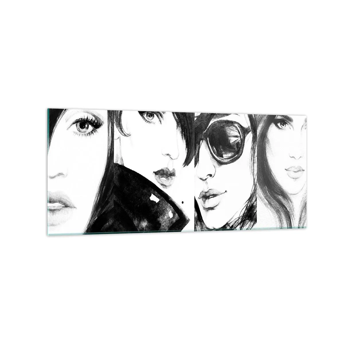 Quadro em vidro - Beleza multiplicada - 120x50 cm
