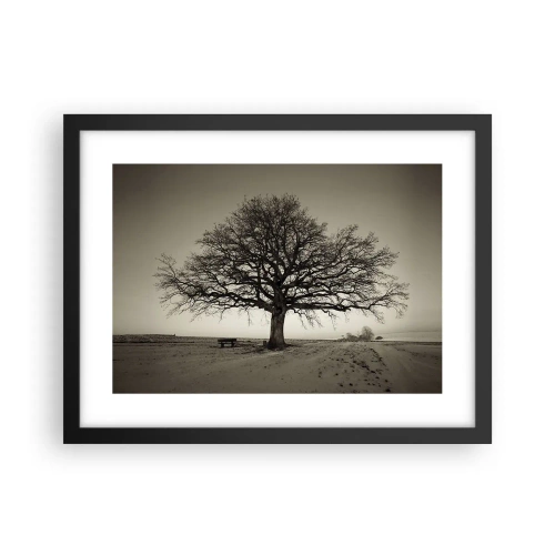 Pôster com moldura preta - Daqui para a eternidade - 40x30 cm